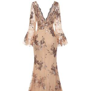 Retro Stage Beaded Gown NEVER BEEN WORN